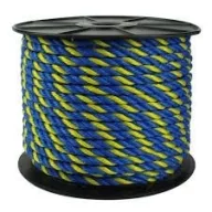 Lano PP žlto-tmavo modré 4 mm