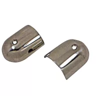 Koncovka gumového profilu v kovovom páre 60x47x19 mm