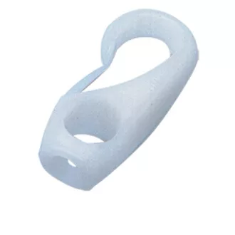 Háčik na lano 10 ks blister plast biely 10 mm