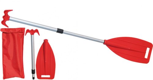 Pádlo mini teleskopické odnímateľné 45/107cm červené