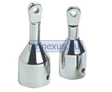 Koniec rúrky bimini z nehrdzavejúcej ocele 22 mm
