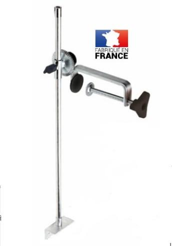 Držiak vysielača pre rybársky vyhľadávač hliníkový 60 cm so 110 mm svorkou AMI
