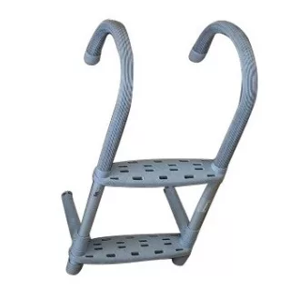Lodný rebrík z bieleho hliníkového plastu 2 stupne