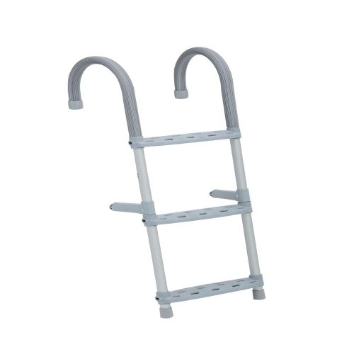 Lodný rebrík z bieleho hliníka, plastu 3 stupňov
