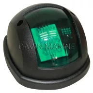 Svetlo LED zelená 112,5° závislé. v čiernom dome