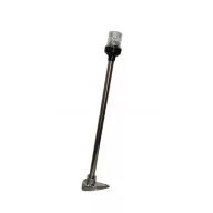 Kruh LED biely teleskopický z nerezovej ocele 52 cm