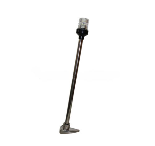 Kruh LED biely teleskopický z nerezovej ocele 52 cm