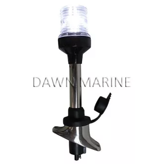 Kruh LED biely odnímateľný z nerezovej ocele 23 cm