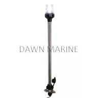 Kruh LED biely odnímateľný z nerezovej ocele 60 cm