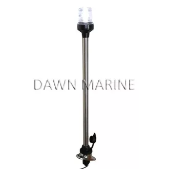 Kruh LED biely odnímateľný z nerezovej ocele 60 cm