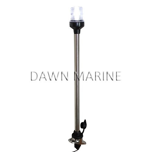 Kruh LED biely odnímateľný z nerezovej ocele 60 cm