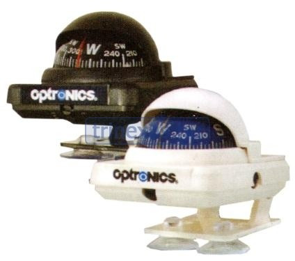 Kompas s mini základňou čierny Optronics 57x63 mm
