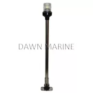 Kruh LED biely skladací z nerezovej ocele 60 cm