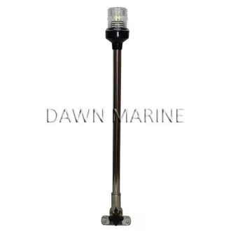 Kruh LED biely skladací z nerezovej ocele 60 cm