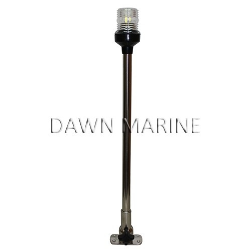 Kruh LED biely skladací z nerezovej ocele 60 cm