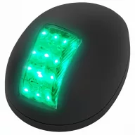 LED svetlo zelené 112,5° zvislé v čiernom puzdre