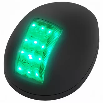 LED svetlo zelené 112,5° zvislé v čiernom puzdre