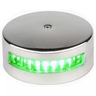 LED svetlo zelené 112,5° horizontálne v oceľovom puzdre