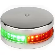   LED svetlo zeleno-červené 225° horizontálne v oceľovom puzdre