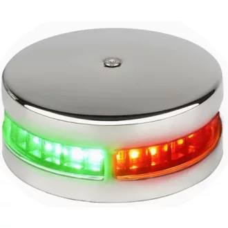   LED svetlo zeleno-červené 225° horizontálne v oceľovom puzdre