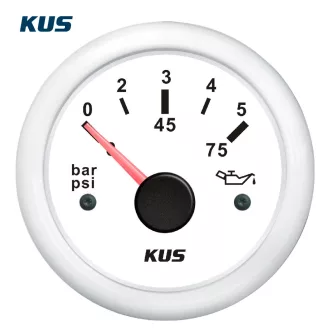 Manometer tlaku oleja KUS biely
