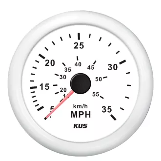 Tachometer KUS 35 MPH biely