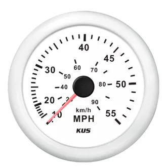 Tachometer KUS 55 MPH biely