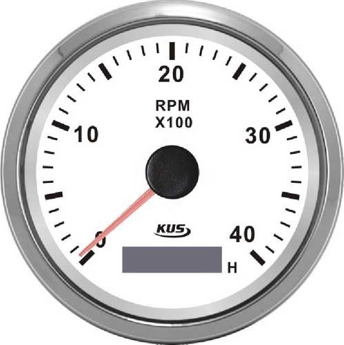 Počítadlo otáčok a prevádzkových hodín KUS 4000 RPM edelsthal-fek