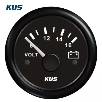 Voltmeter KUS 8-16 V čierny
