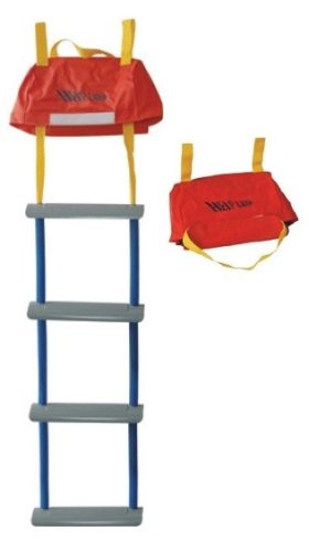 Záchranný rebrík na zábradlie 4 stupne 114 cm