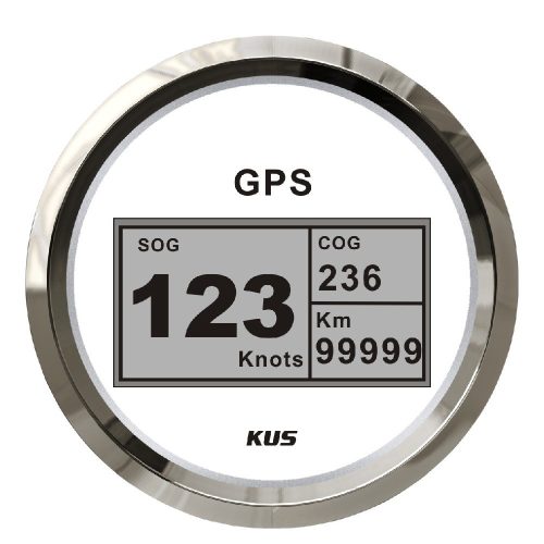 Tachometer KUS digitálny biely EVA