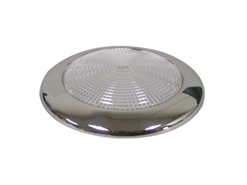 Kabínové svetlo ploché 28 LED z nerezovej ocele 132 mm