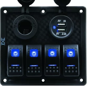 Ovládací panel 4 jednotky USB únik.