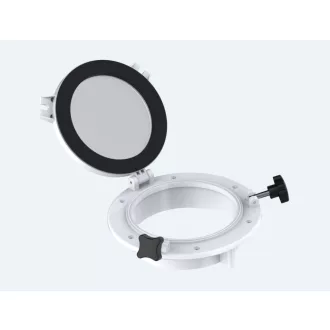   Hajóablak kerek üveggel fehér 215 / 147 mm inox szerelvényekkel EVA