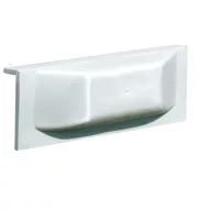 Prístavný blatník s okrajom 25x9,6 cm biely