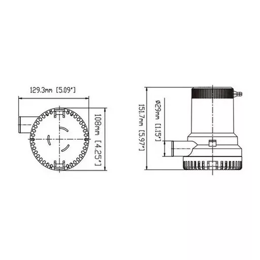 Bilge čerpadlo 2000 GPH 12/24V