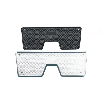 Antivibračné zrkadlo plastové sivé 308x104 mm