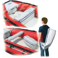 Čalúnené sedadlo Gibsy s úložným priestorom 86 cm