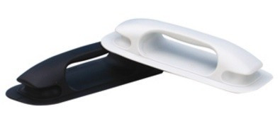 Gumová rukoväť člna plochá PVC čierna 237x105mm