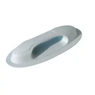   Gumová rukoväť na čln, ploché PVC vs. sivá, 253 x 105 mm,
