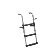  Lodný rebrík 4 stupňov z nerezovej ocele a plastu 86x30 cm
