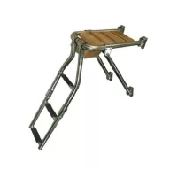 Loď rebrík s edelsthal teak výstup 2 kroky