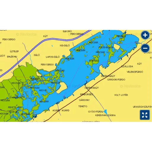 Navionics+ Dunaj, Balaton, Benátske jazero, Jadranské more, Stredozemné more
