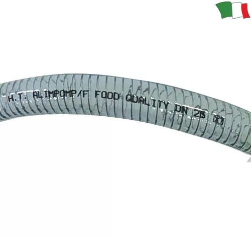 Vodovodné potrubie so špirálou z PVC priehľadné 12 mm