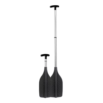 Mini teleskopické veslovacie pádlo čierne 50/120 cm SCR