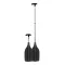 Mini teleskopické veslovacie pádlo čierne 50/120 cm SCR