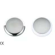   Kabínové svetlo biele 9 LED 180 stupňov ABS/nerezová oceľ 42 mm