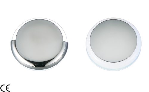 Kabínové svetlo modré 9 LED diód 180 stupňov ABS/nerezová oceľ 42 mm