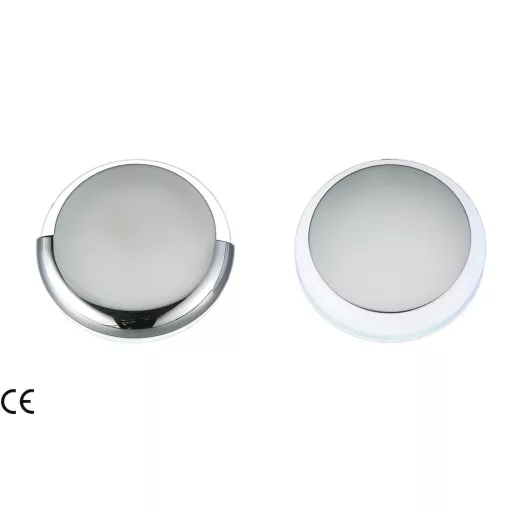 Kabínové svetlo biele 9 LED 360 stupňov ABS/nerezová oceľ 40 mm