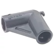 Konektor rúrky Bimini 90 stupňov plastový sivý 22 mm